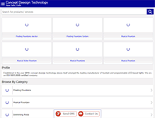 Tablet Screenshot of conceptdeesigntechnology.com